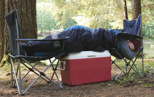 funny camping guy sleeping  meme