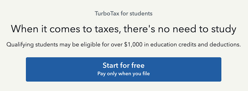 turbotax for students