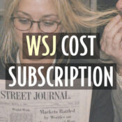 wsj subscription cost